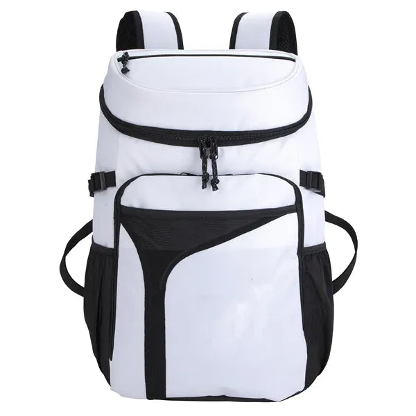 24 Can Cooler Backpack With Zipper Front Pocket