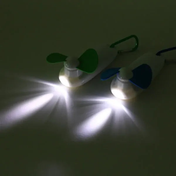 Compact Portable Fan with Carabiner Clip