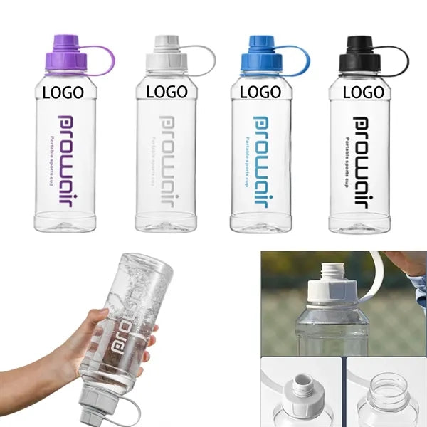 Clear 32oz Sports Water Bottle