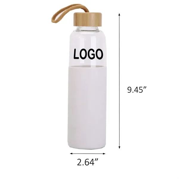 High Borosilicate Glass Sports Water Bottle