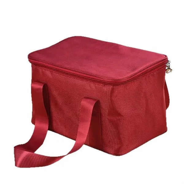 Oxford Cloth Insulated Cooler Bag With Handle Food Storage