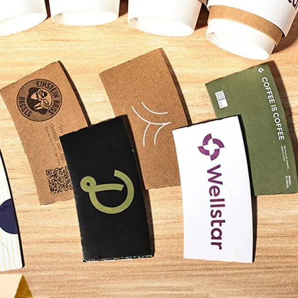 Disposable Kraft Paper Coffee Cup Sleeves