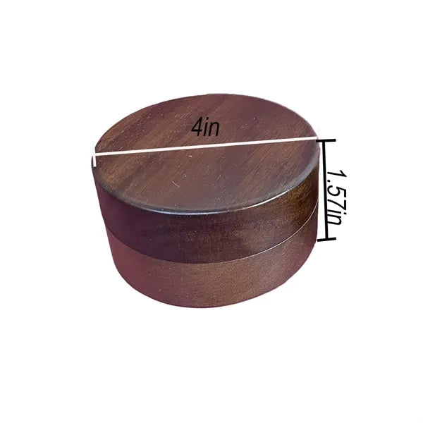 Rustic Wooden Stainless Steel Lined Ashtray