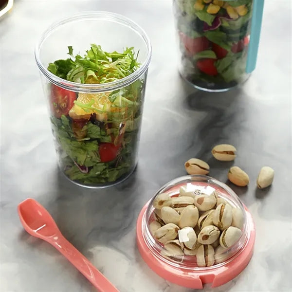 13Oz. Portable Yogurt & Cereal To-Go Cup with Spoon