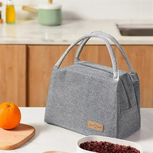 15L Insulated Fabric Lunch Bag Tote for Meals & Snacks