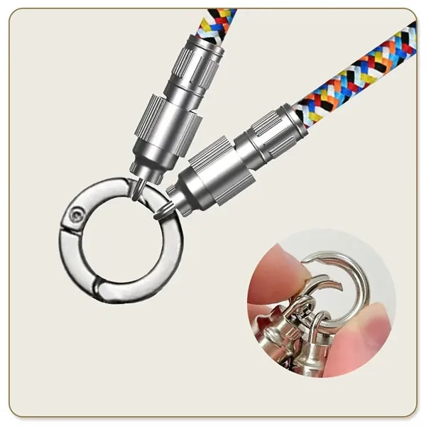 Mobile Phone Lanyard Charging Cable 2 In 1