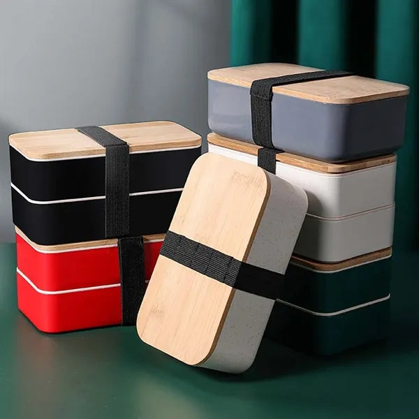 Work school picnic food container lunch box with utensil