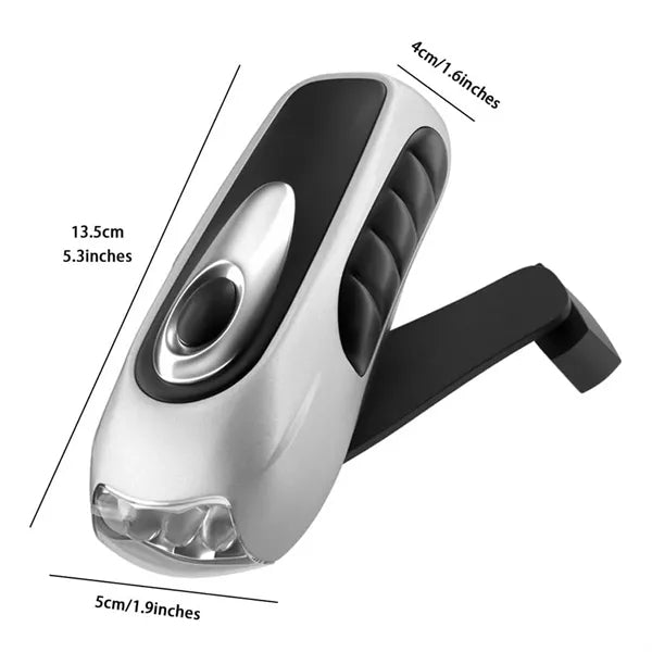 Ergonomic Hand-cranked LED Flashlight For Emergency Lighting