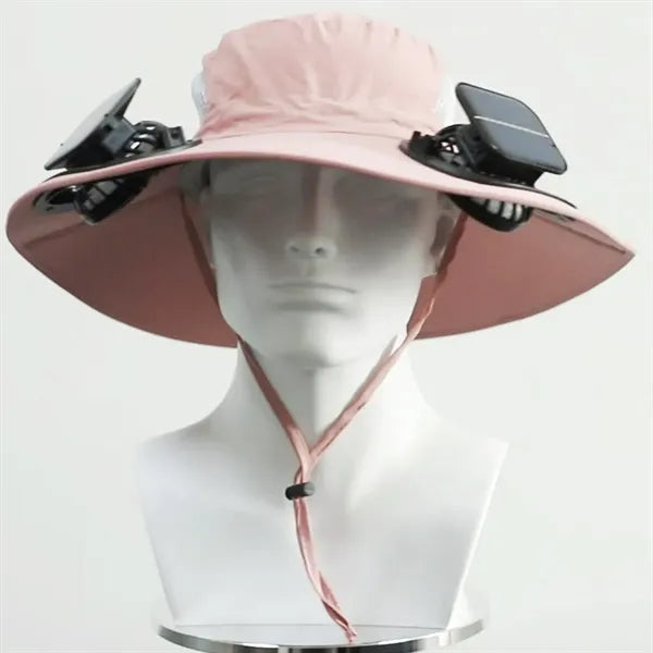 Ventilated Solar Powered Fan Hat for Sun Protection