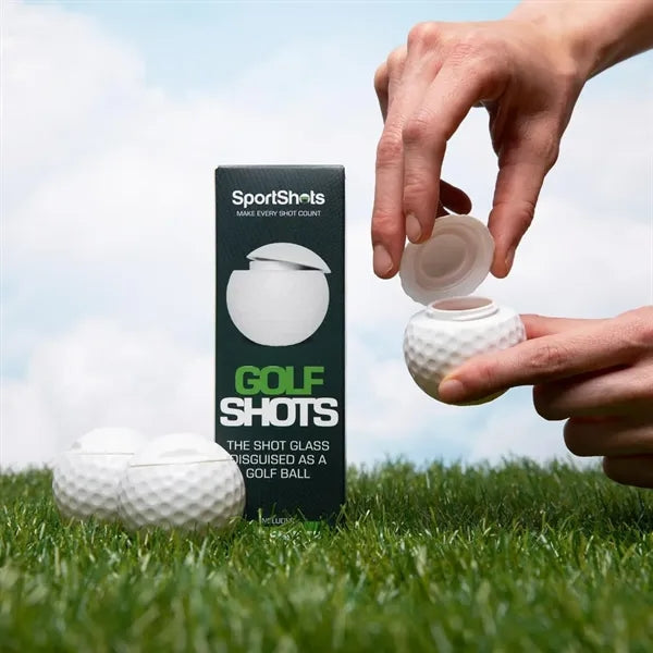 1.5oz Golf Ball Shaped Shot Bottle