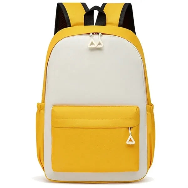 Minimalist Colorblock School Backpack
