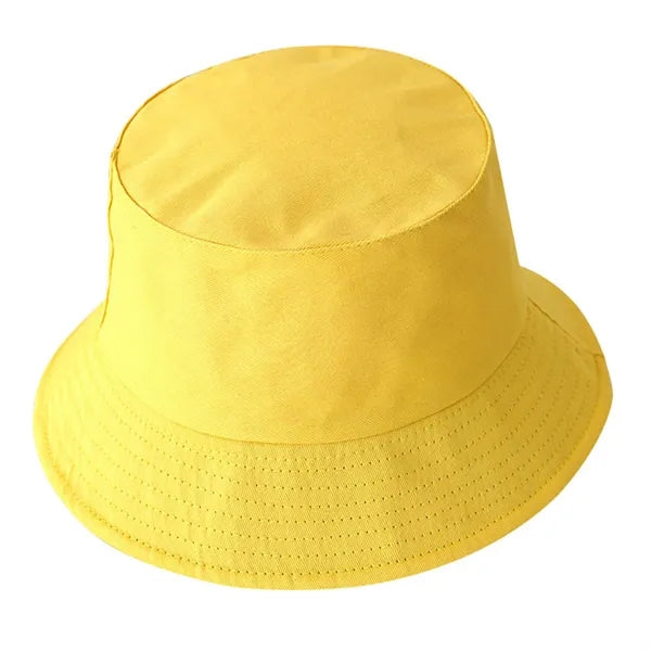 100% Cotton Bucket Hat - Wide Brim Sun Protection