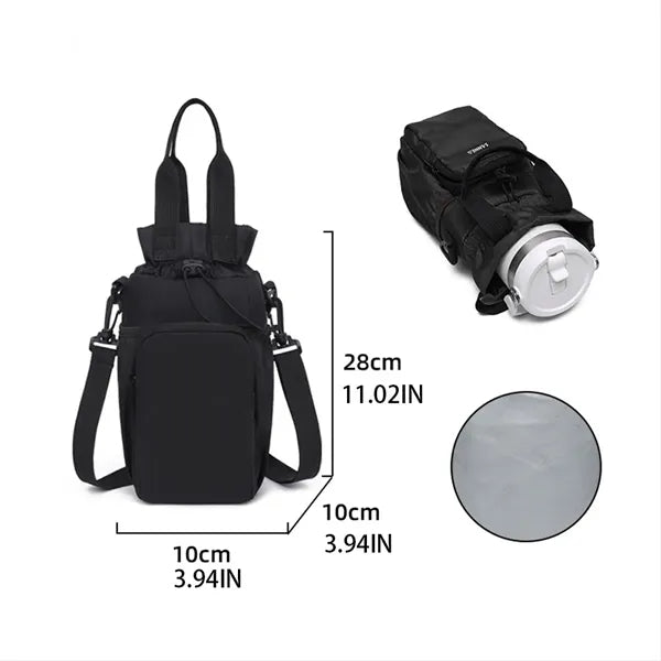 Oxford Cloth Insulated Water Bottle Bag