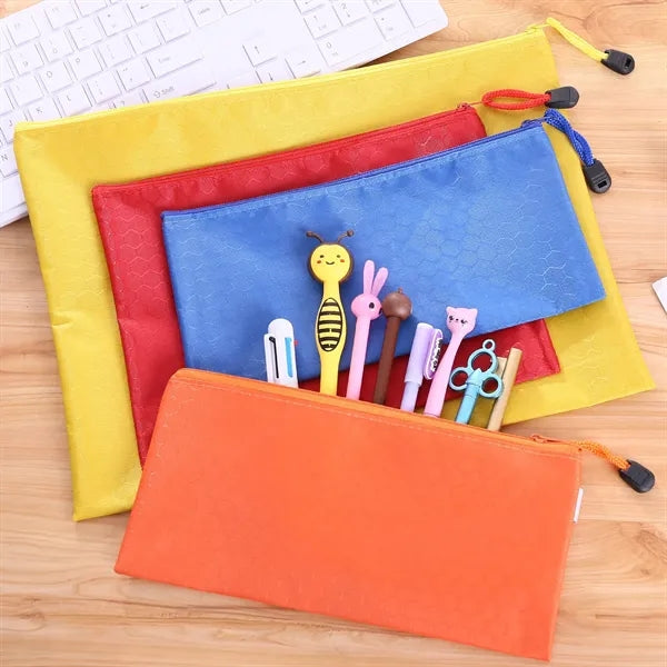 A4 Waterproof Oxford Zipper Pencil Pouch