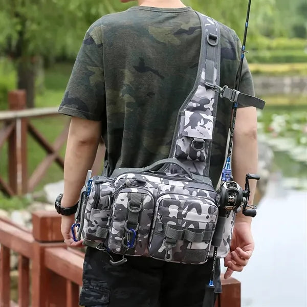 Tactical Angler Shoulder Pack, waist/cross body bag,Lure bag