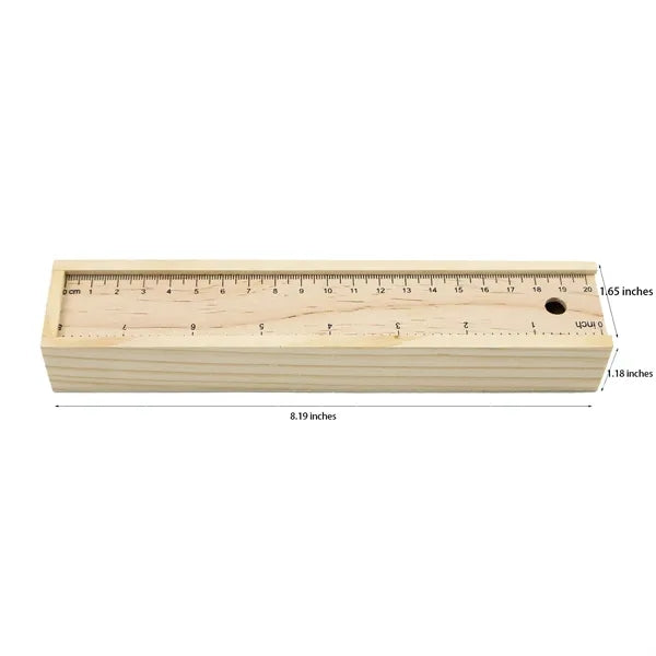 Eco Natural Wood Colored Pencil Set Box