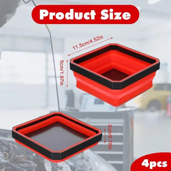 Collapsible Magnetic Parts Tray