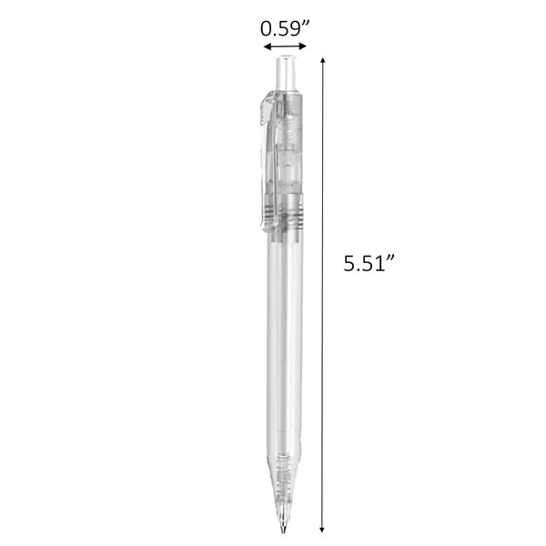 Colorful Transparent Plastic Click Ballpoint Pen