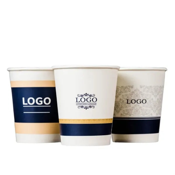 Printed Disposable Paper Cups Hot & Cold Drinks