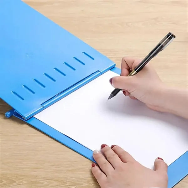 Foldable Clipboard with Storage for Documents
