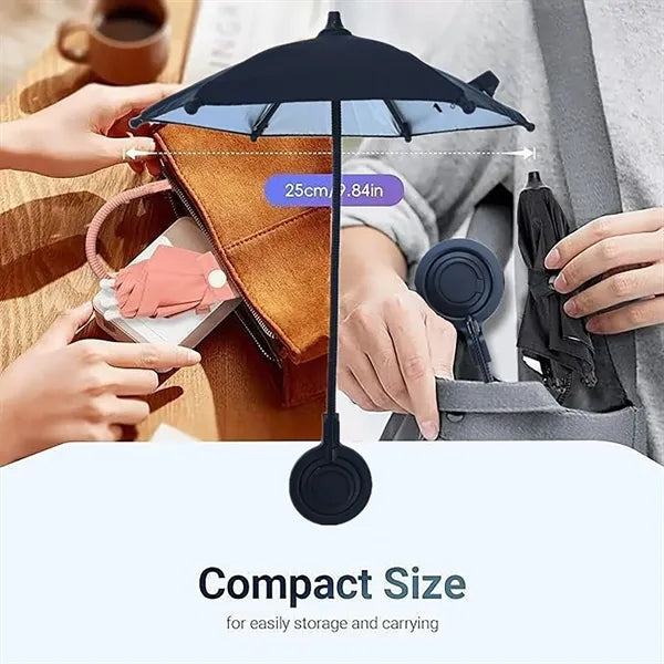 Magnetic Retractable Cell Phone Stand Umbrella