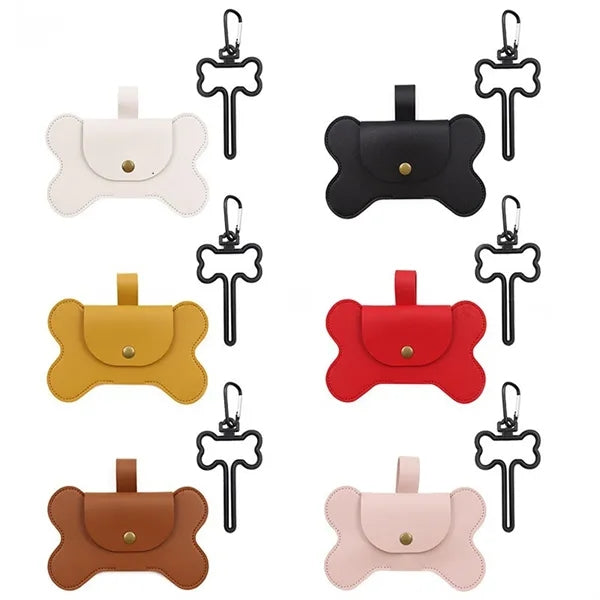 Pu Leather Pet Garbage Bag Dispenser