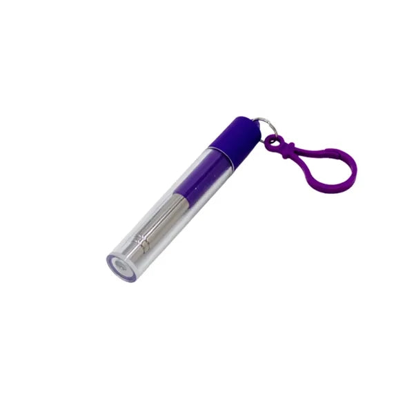 Hooked Portable Stainless Steel Telescopic Straw