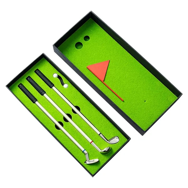 Mini Desktop Golf Pen Set with Putting
