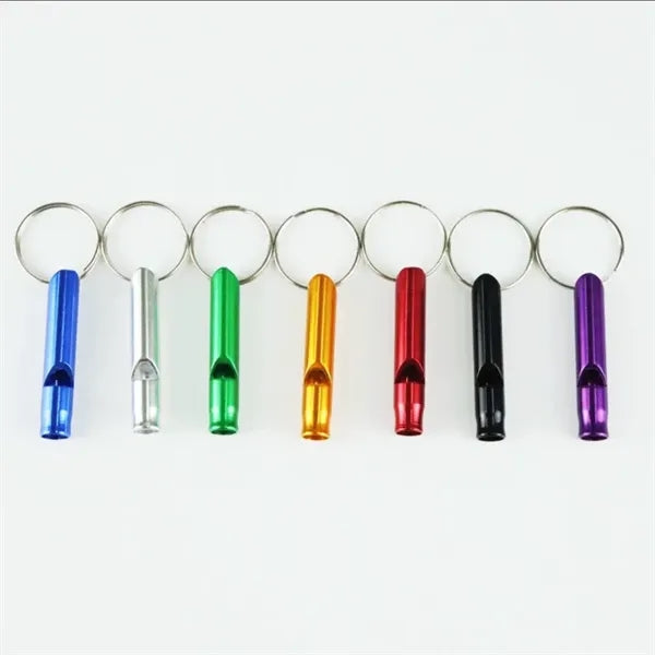 Mini Aluminum Whistle Keychain