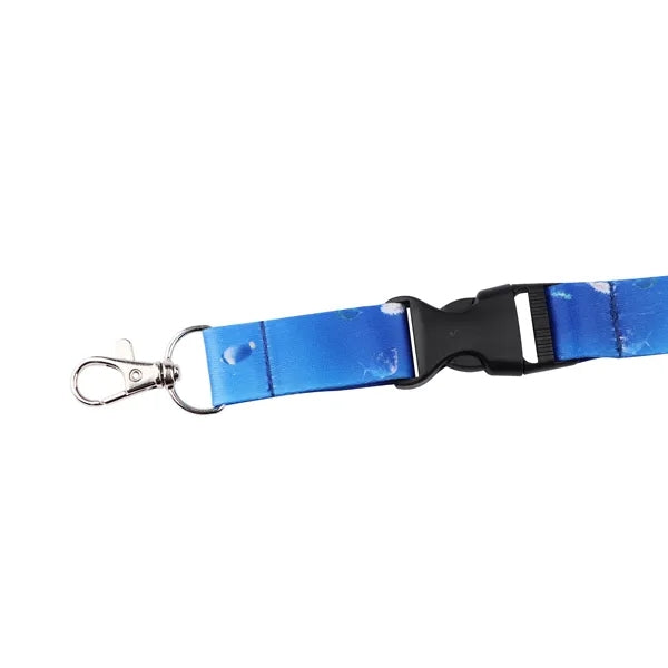 3/4" Polyester Detachable Lanyards Sublimated Full Color