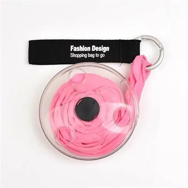 Retractable Nylon Tote Bag with Reel Mechanism