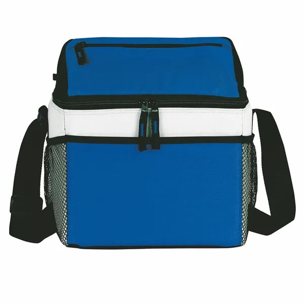 Triple Color Oxford Cloth 8 Bottle Insulated Cooler Bag