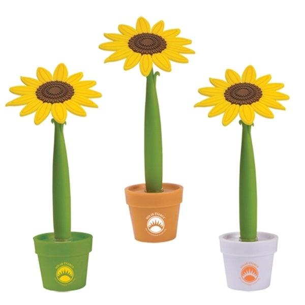 Flower ballpoint pen with mini pot