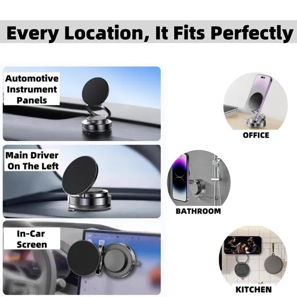 Suction Cup And Magnetic Phone Holder Stand For Car