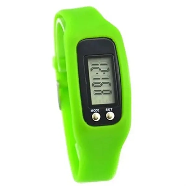 Silicone Electronic Pedometer Watch