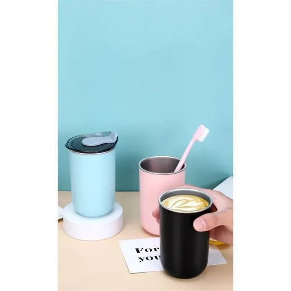 A 10 OZ Stainless Steel Portable Cup With A Lid