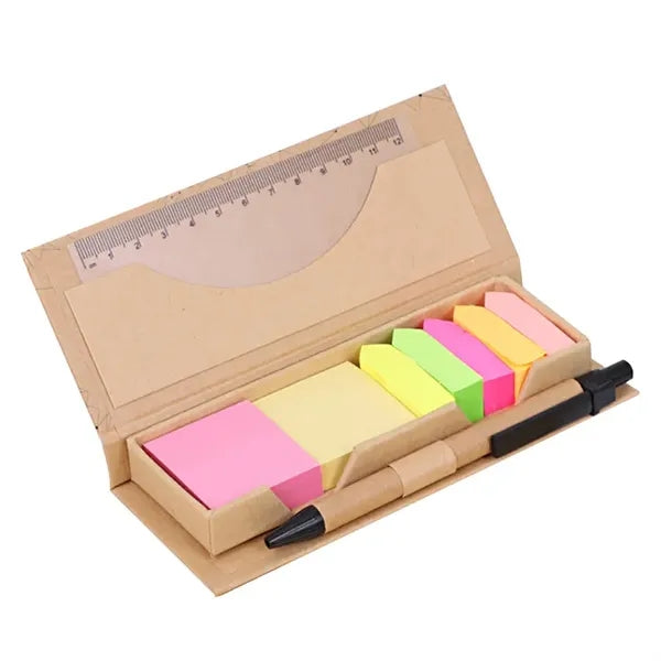 Eco-friendly kraft paper memo box set