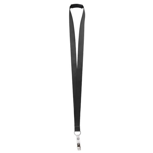 3/4" Polyester Breakaway Lanyard W/ Bulldog Clip & Ring