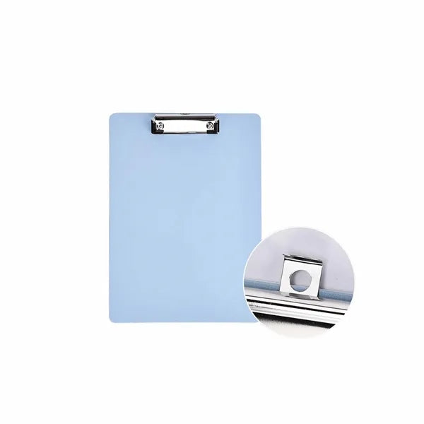 Colored Plastic Folder Board with Metal Cli A4