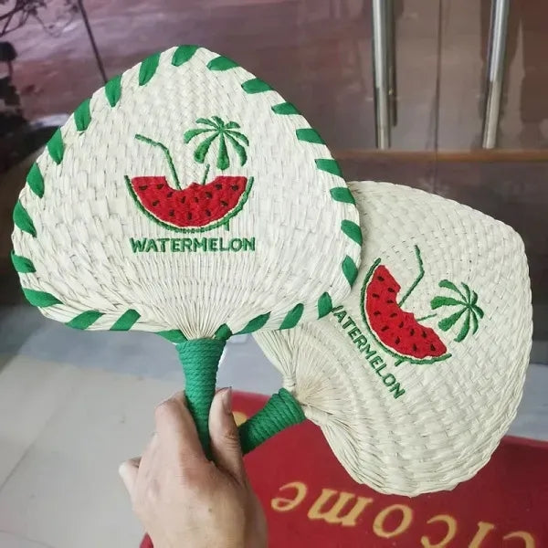 Mini Handmade Eco-friendly Straw Fan