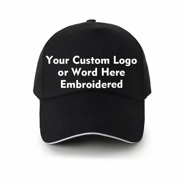 5-Panel Cotton Baseball Cap with Sandwich Bill