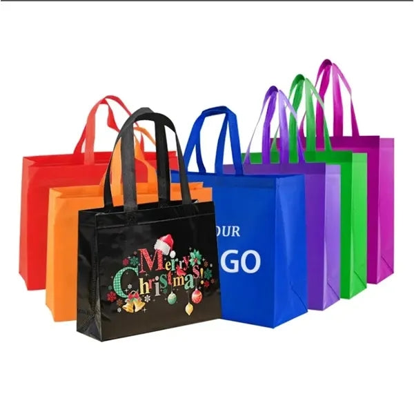 Laminated Non-Woven Shopping Bag (12"x16"x6")