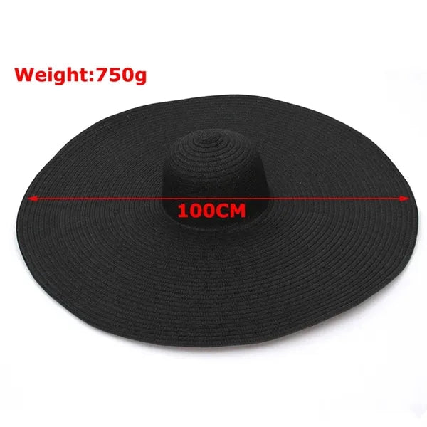 Stylish UV-Protective Straw Hat for Womens