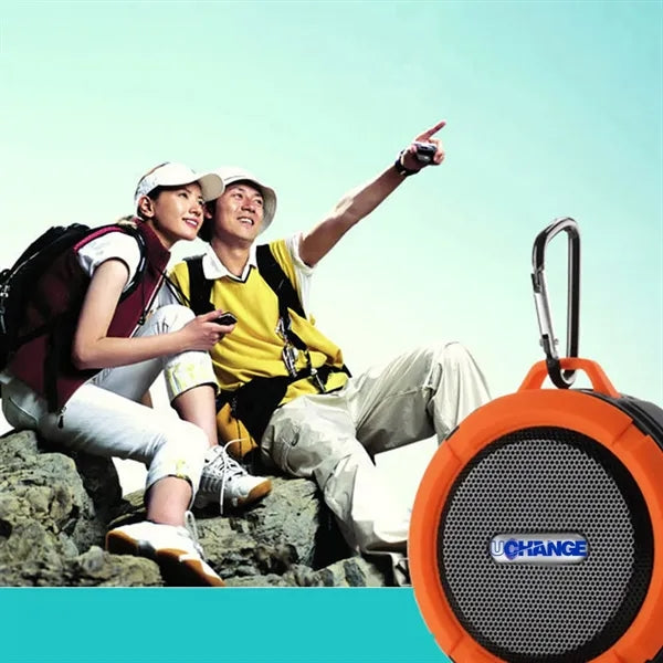 Rugged Waterproof Bluetooth Speaker With Carabiner
