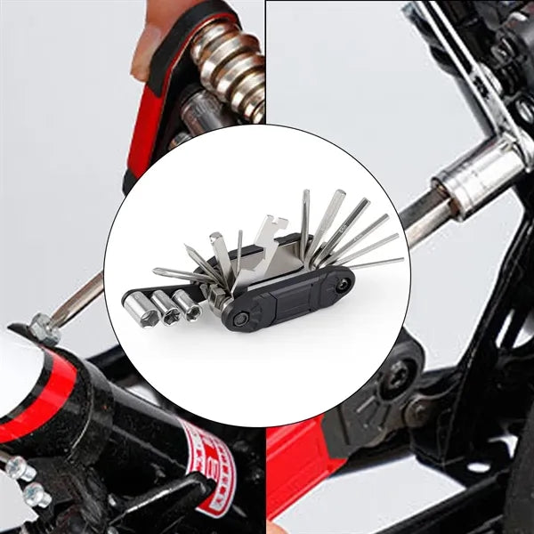 Multi Tool Folding Repair Kit With Hex Wrenches And Sockets