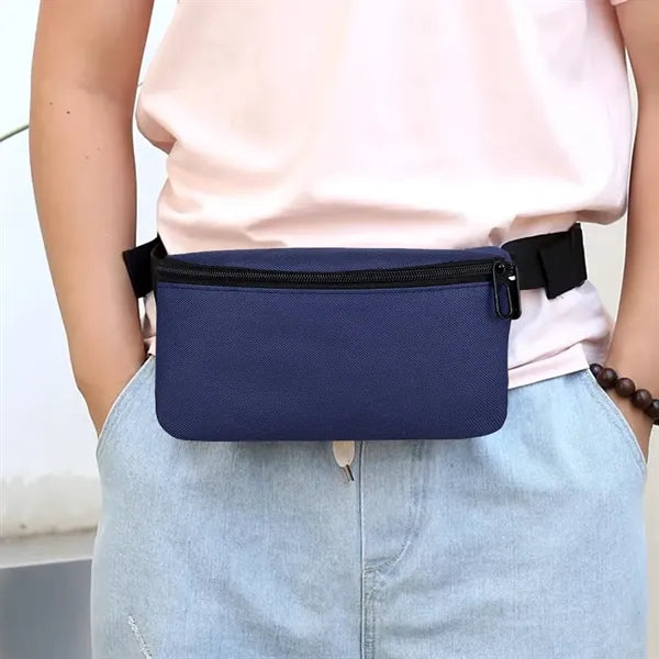 Adjustable Sports Waist Bag With Zipper Pocket