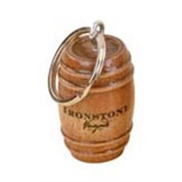 2" - Wood Barrel Keychains