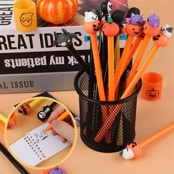 Halloween Pumpkin Skull Heads Ghost Gel Pen