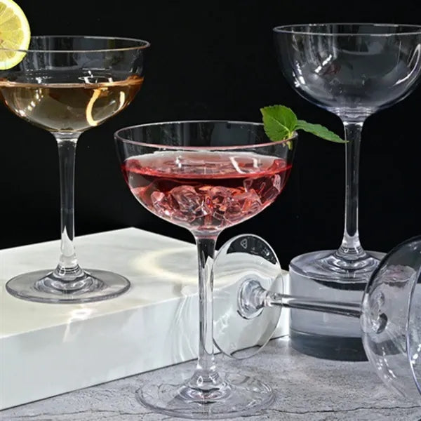 Plastic Champagne Goblets Glass