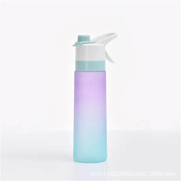 22oz Frosted Spray Plastic Sports Water Bottle